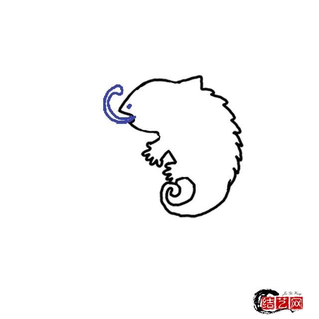 达人分享！简笔画龙“一抹红尘”