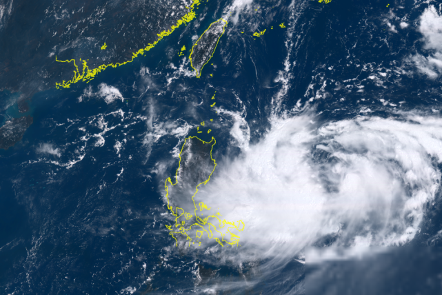 讲解！台风美莎克生成“一抹红尘”