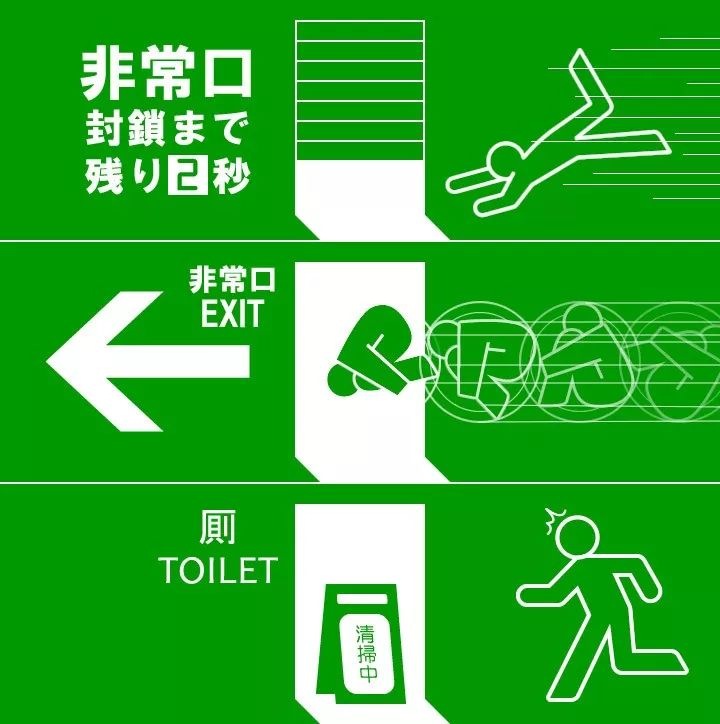 分析！安全出口标志上的小绿人“雁过留声”