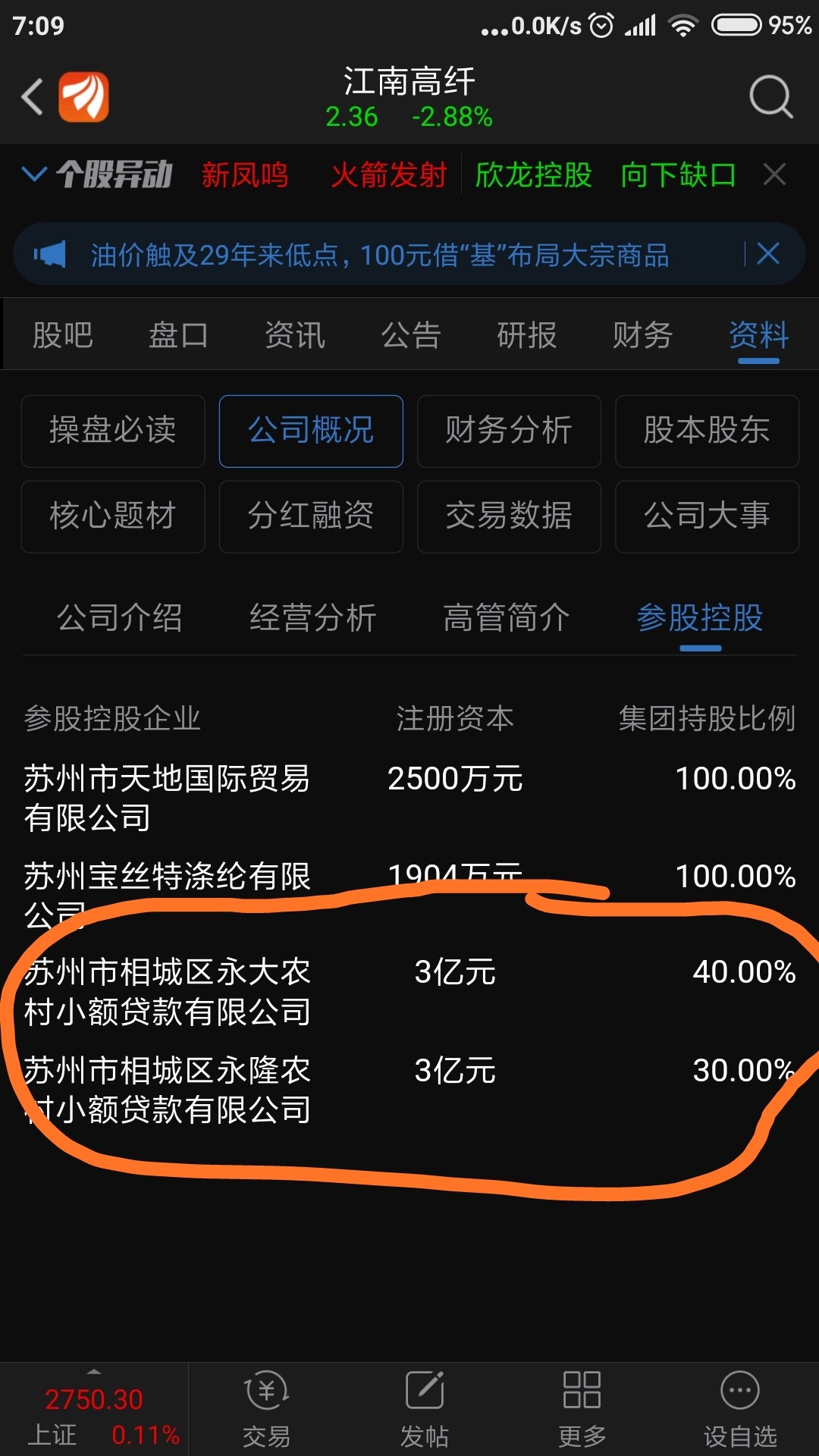 新消息！江南高纤股票