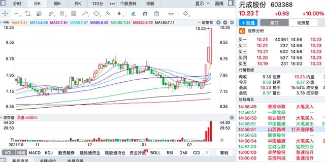 诚志股份股票“后来居上”