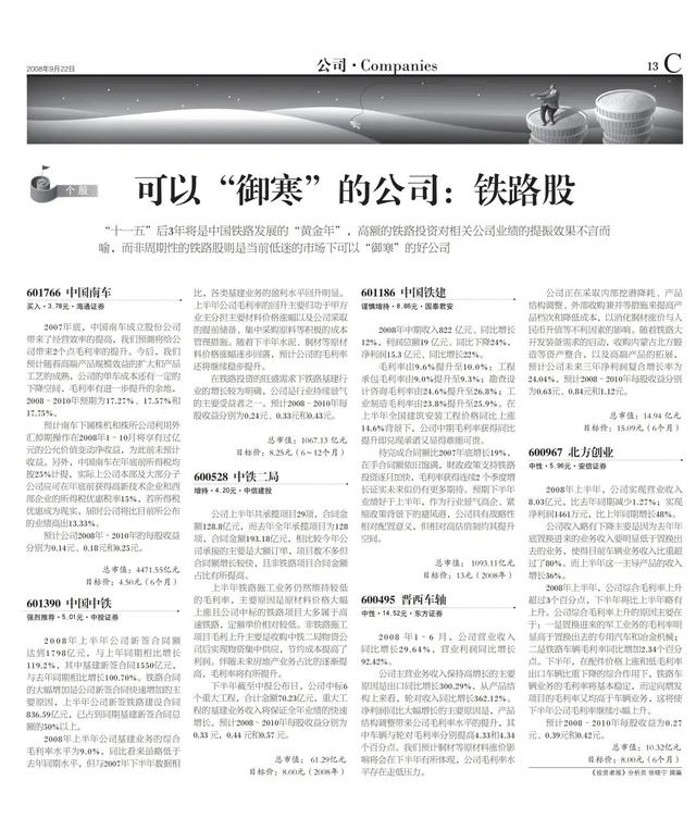 千股千评!铁路股票“口碑载道” 千股千评!铁路股票“口碑载道”