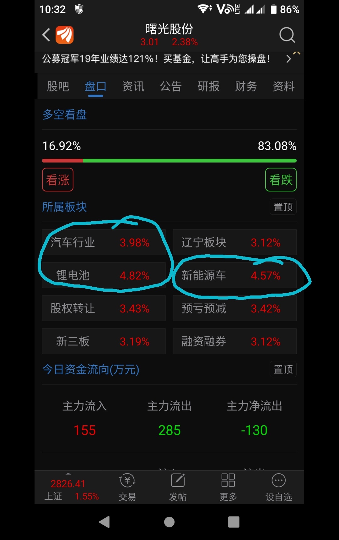 股吧！曙光股份股票