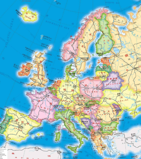 欧洲旅游地图_欧洲旅游地图中文版 欧洲旅游地图_欧洲旅游地图中文版