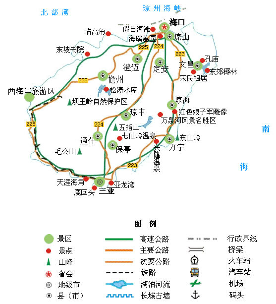海南旅游线路_海南旅游线路规划