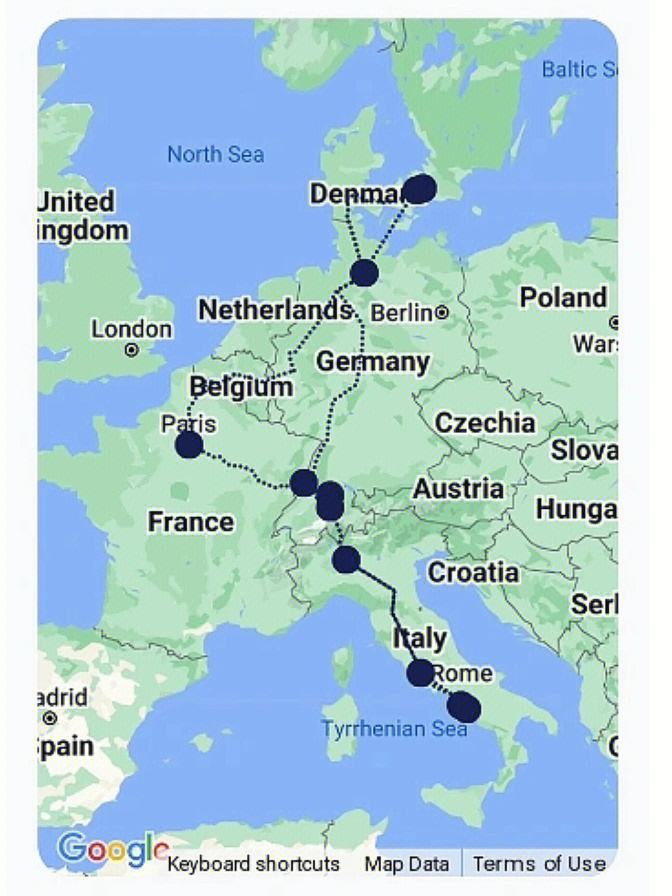 欧洲旅游线路_欧洲旅游线路图