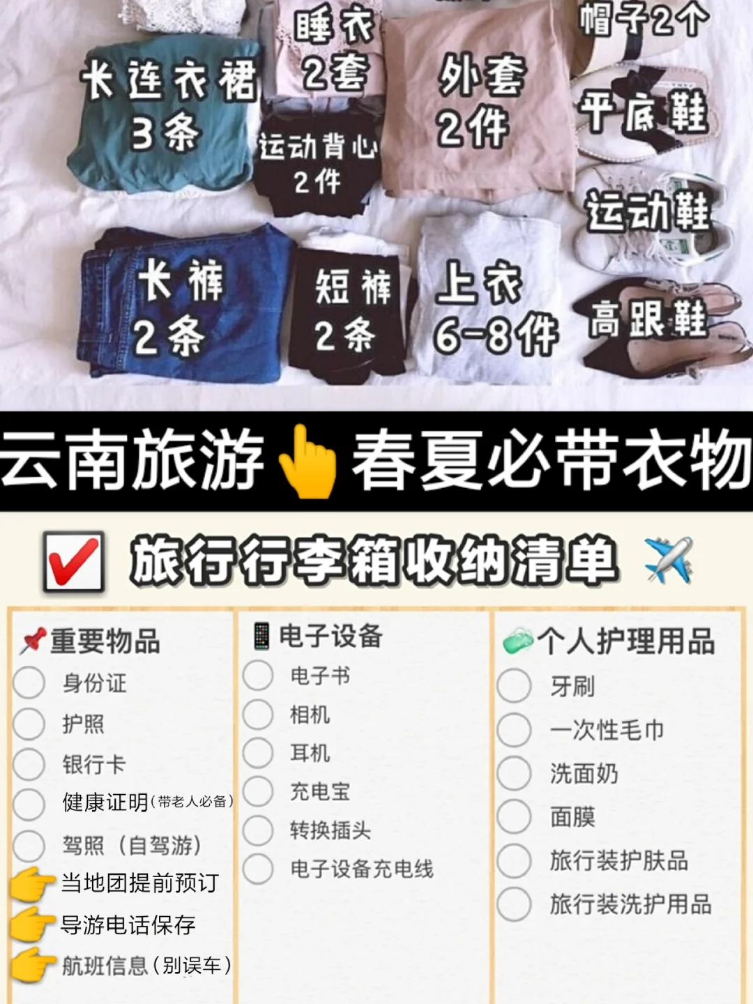 去云南旅游必备物品_去云南旅游必备物品有哪些