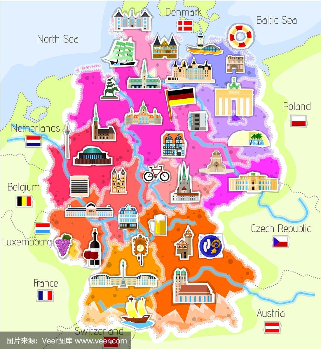 德国旅游地图_德国旅游地图大全