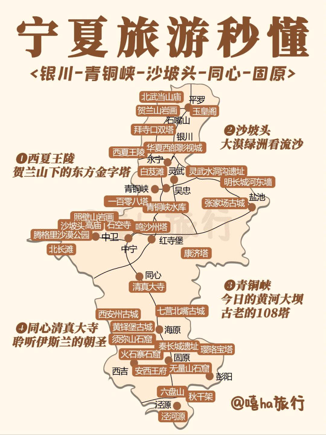 宁夏旅游地图_宁夏旅游地图全图