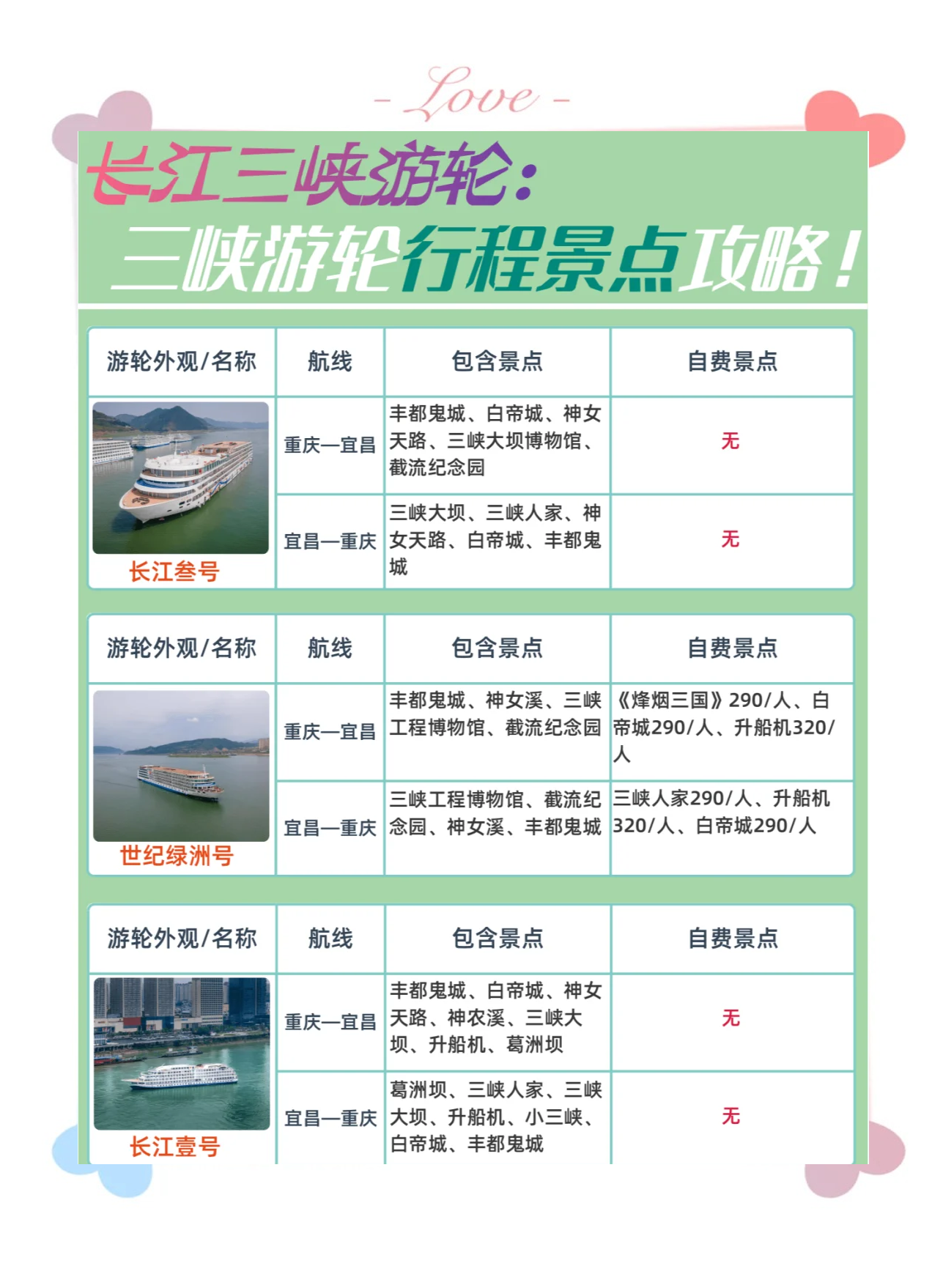 三峡旅游价格_三峡旅游价格表最新