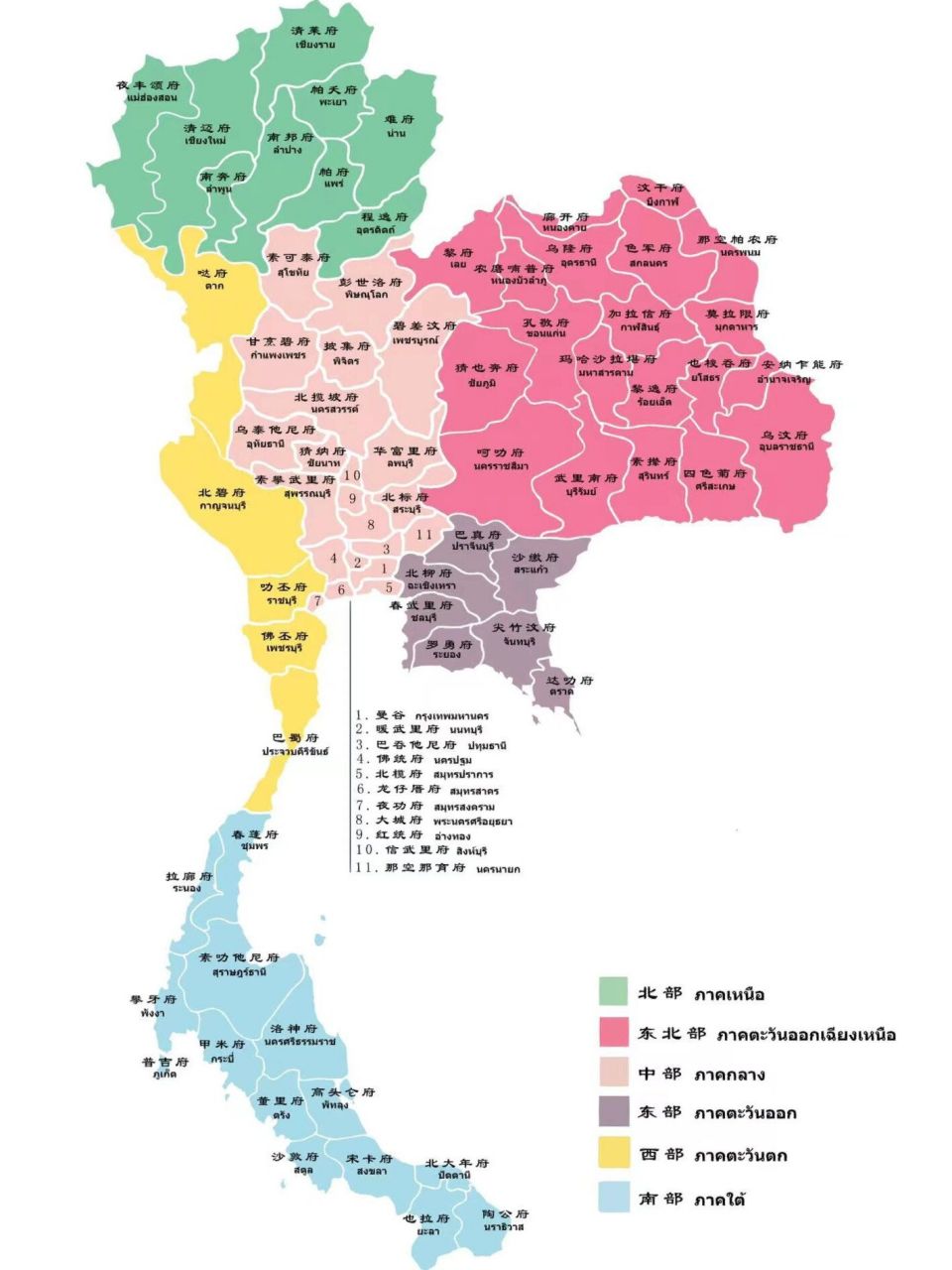 泰国旅游地图_泰国旅游地图景点地图