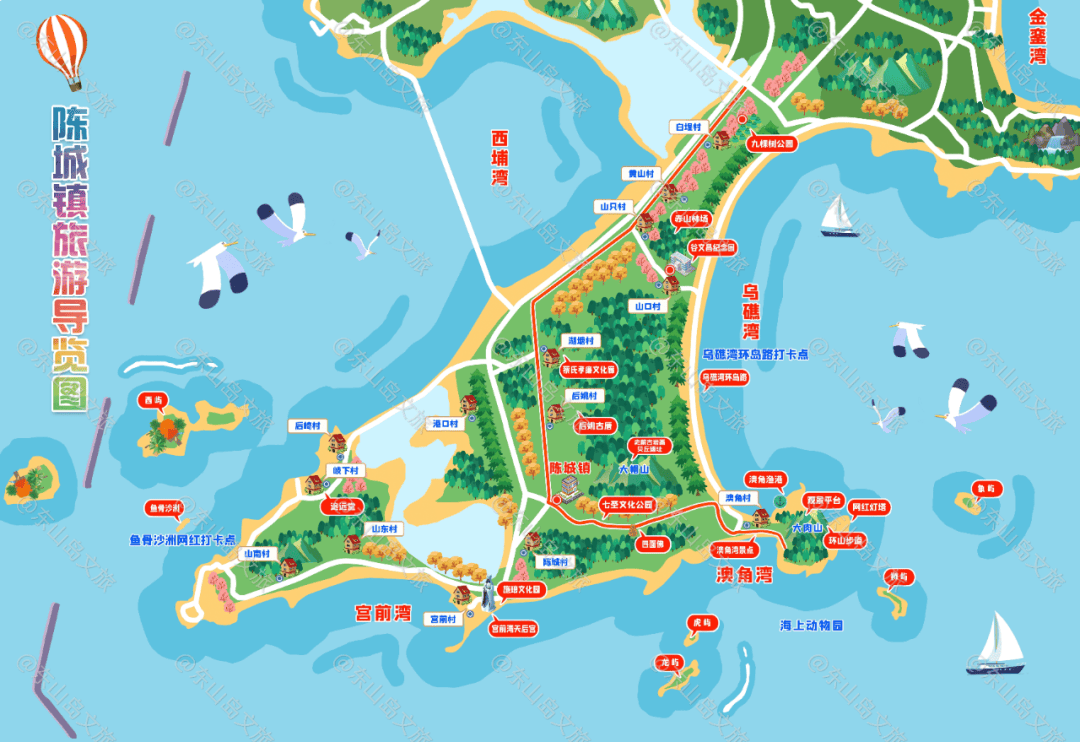 东山岛旅游地图_东山岛旅游地图路线