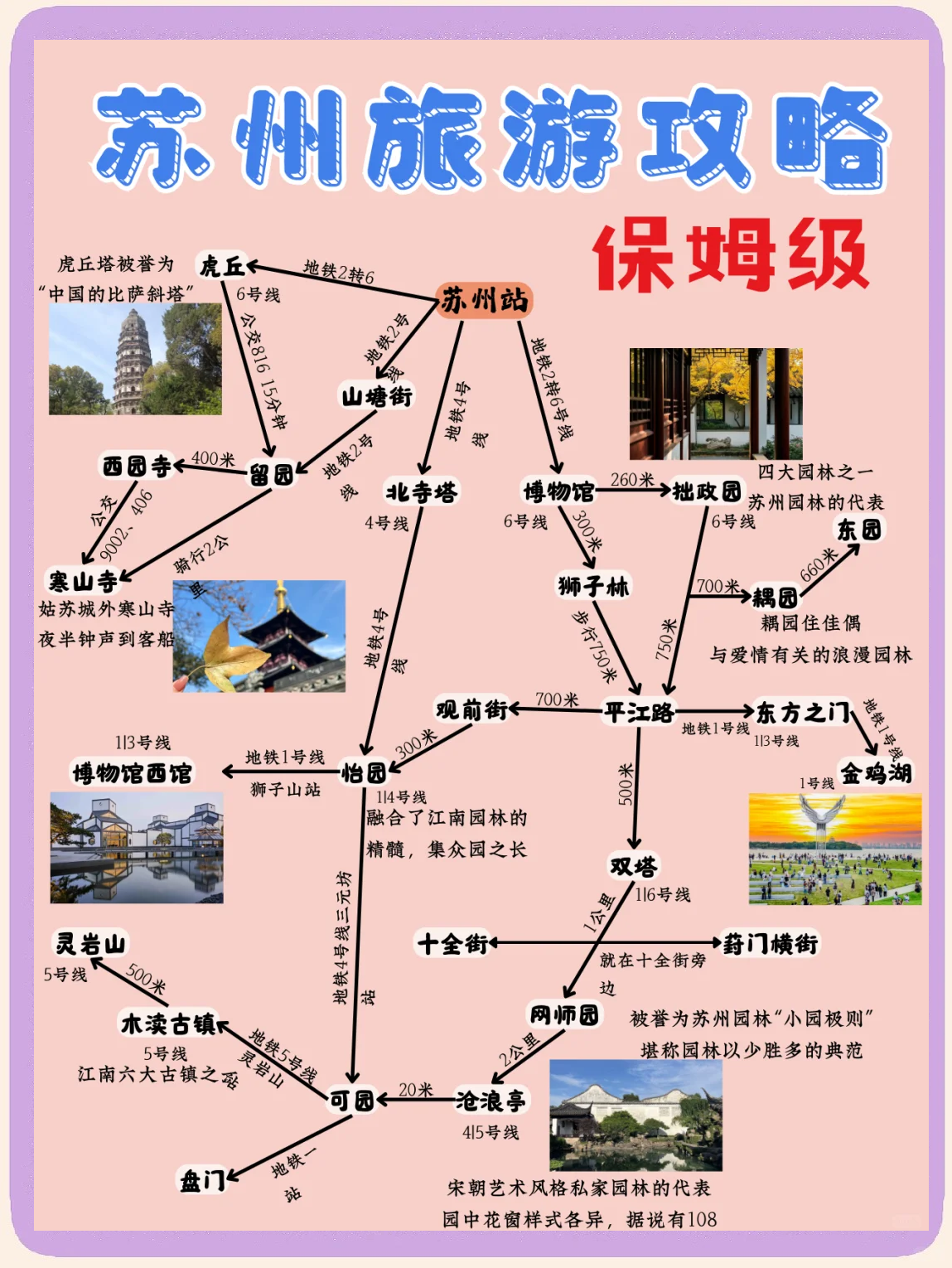 苏州旅游地图_苏州旅游地图手绘简图