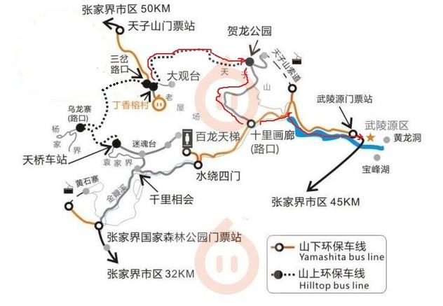 张家界最佳旅游路线_张家界最佳旅游路线图