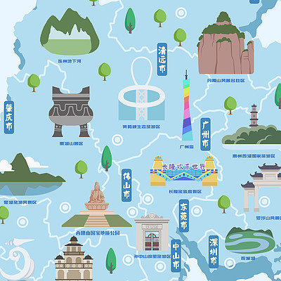 广东旅游地图_广东旅游地图全图可放大