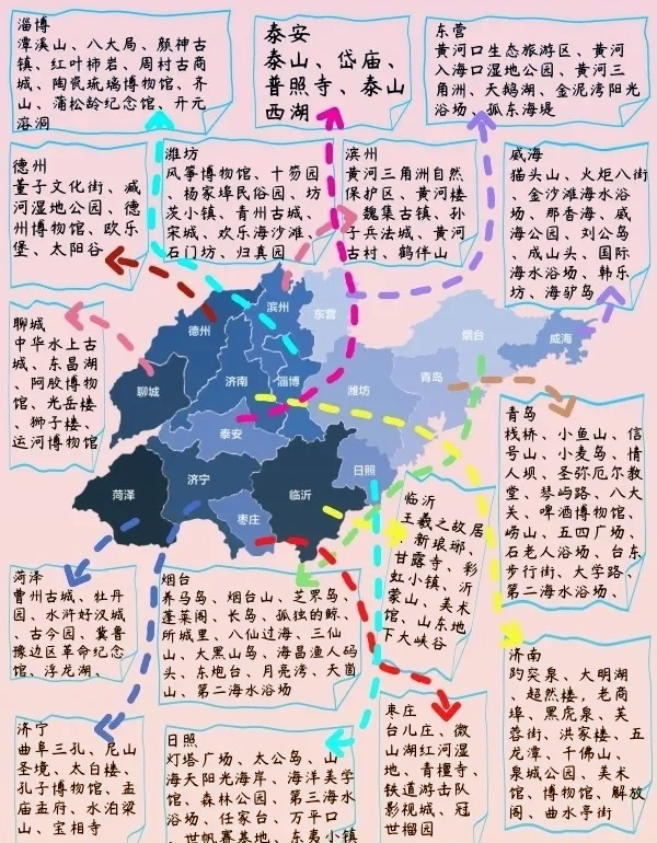 山东旅游景点地图_山东省旅游攻略必玩的景点