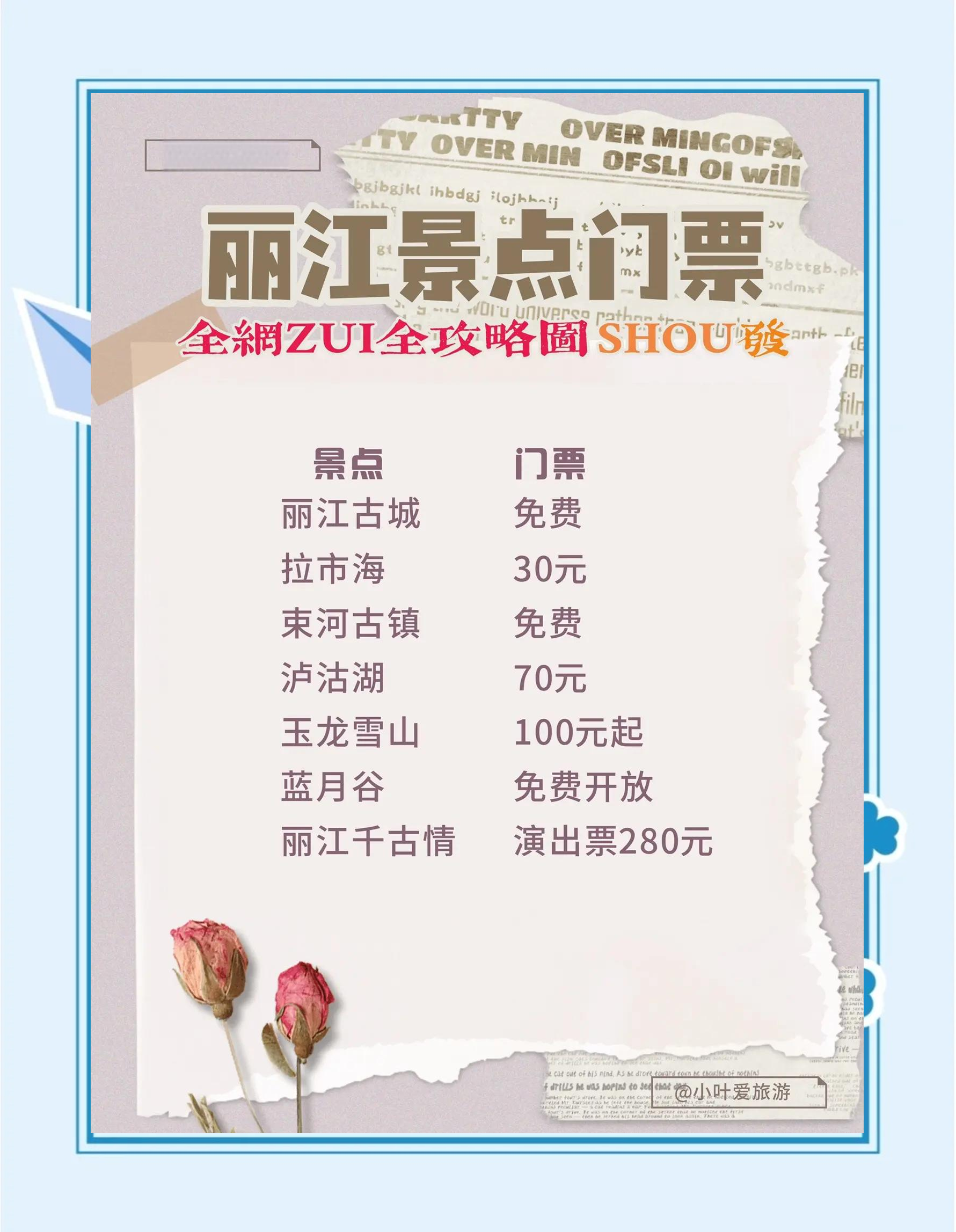 丽江旅游得多少费用_丽江旅游 费用