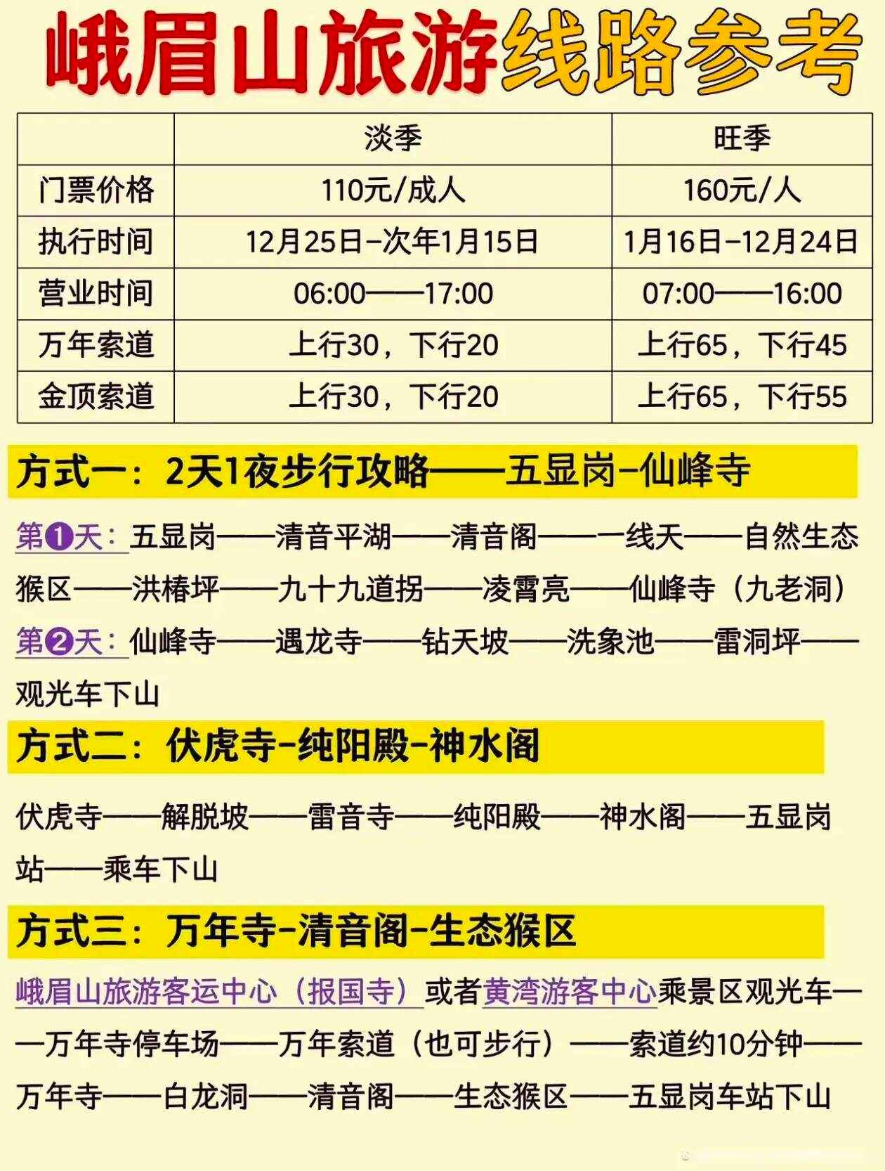 峨眉山旅游注意事项_峨眉山旅游注意事项和细节