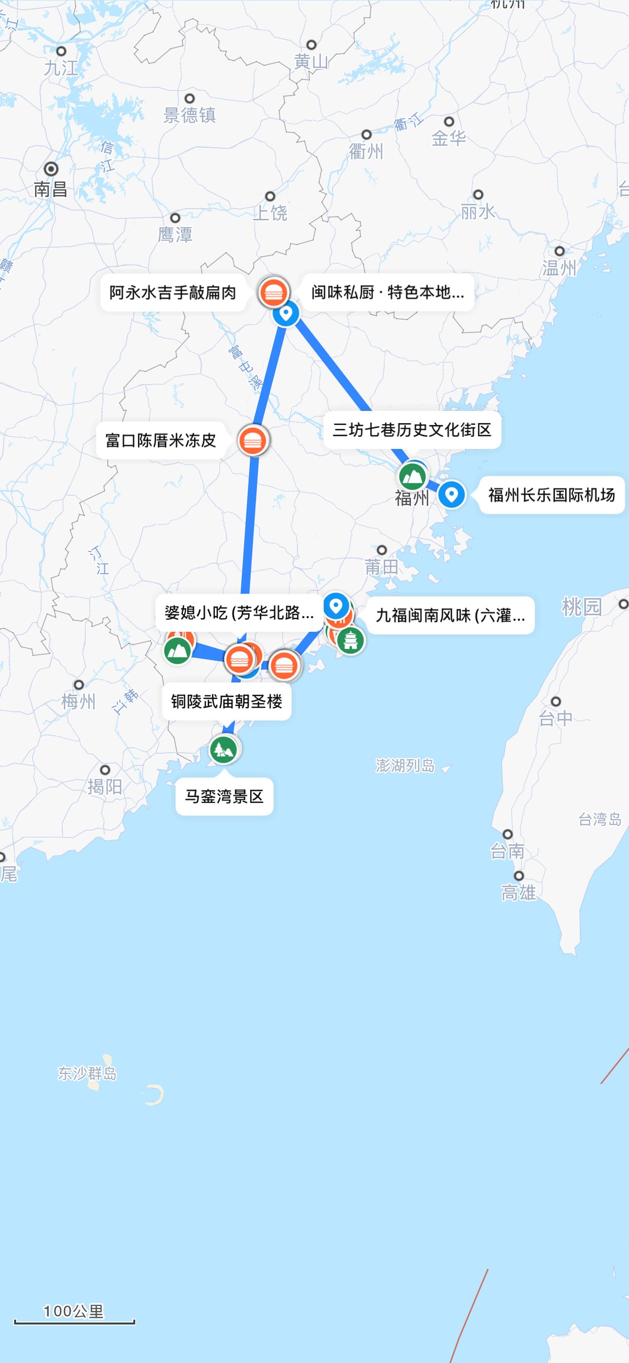福建旅游路线_福建旅游路线路线图片简单易画