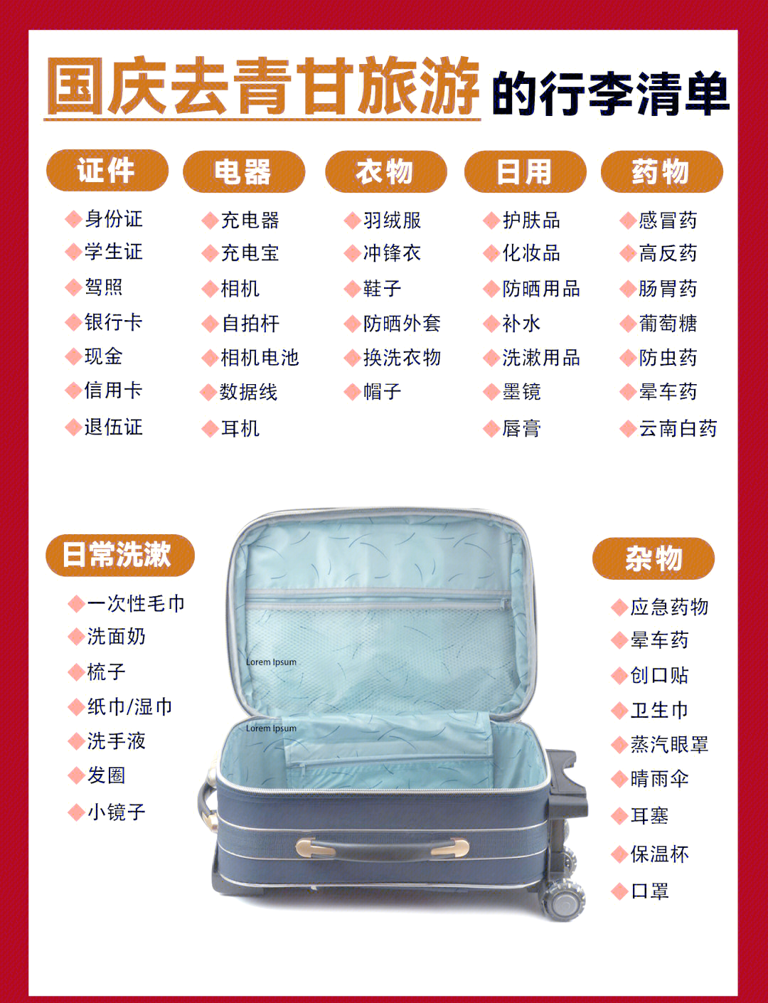 旅游必备物品清单_西安旅游必备物品清单 旅游必备物品清单_西安旅游必备物品清单