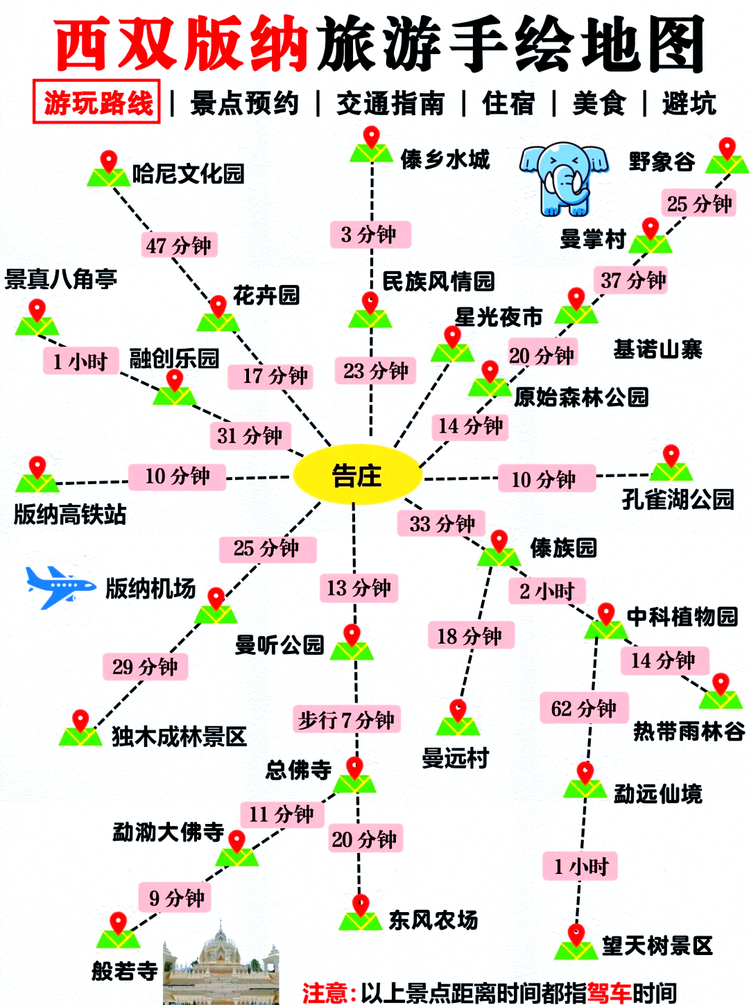 西双版纳旅游地图_西双版纳旅游地图高清版大图