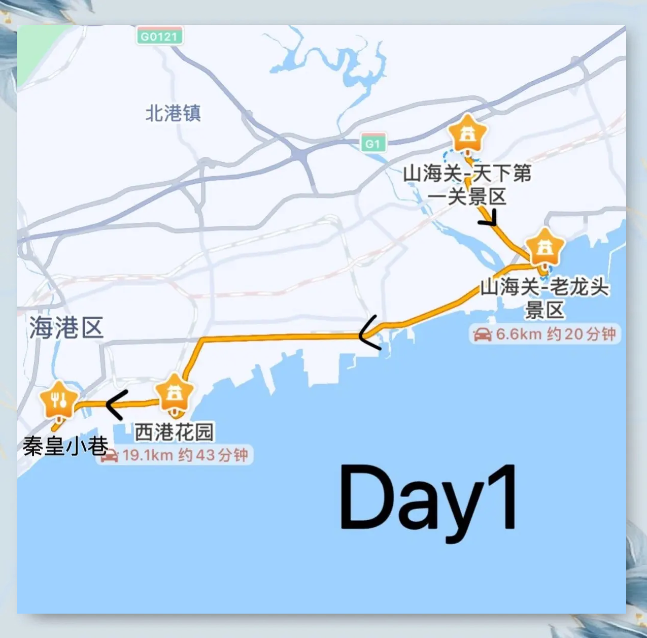 秦皇岛旅游地图_秦皇岛旅游地图 手绘