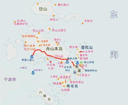 舟山旅游地图_舟山旅游地图全图高清版