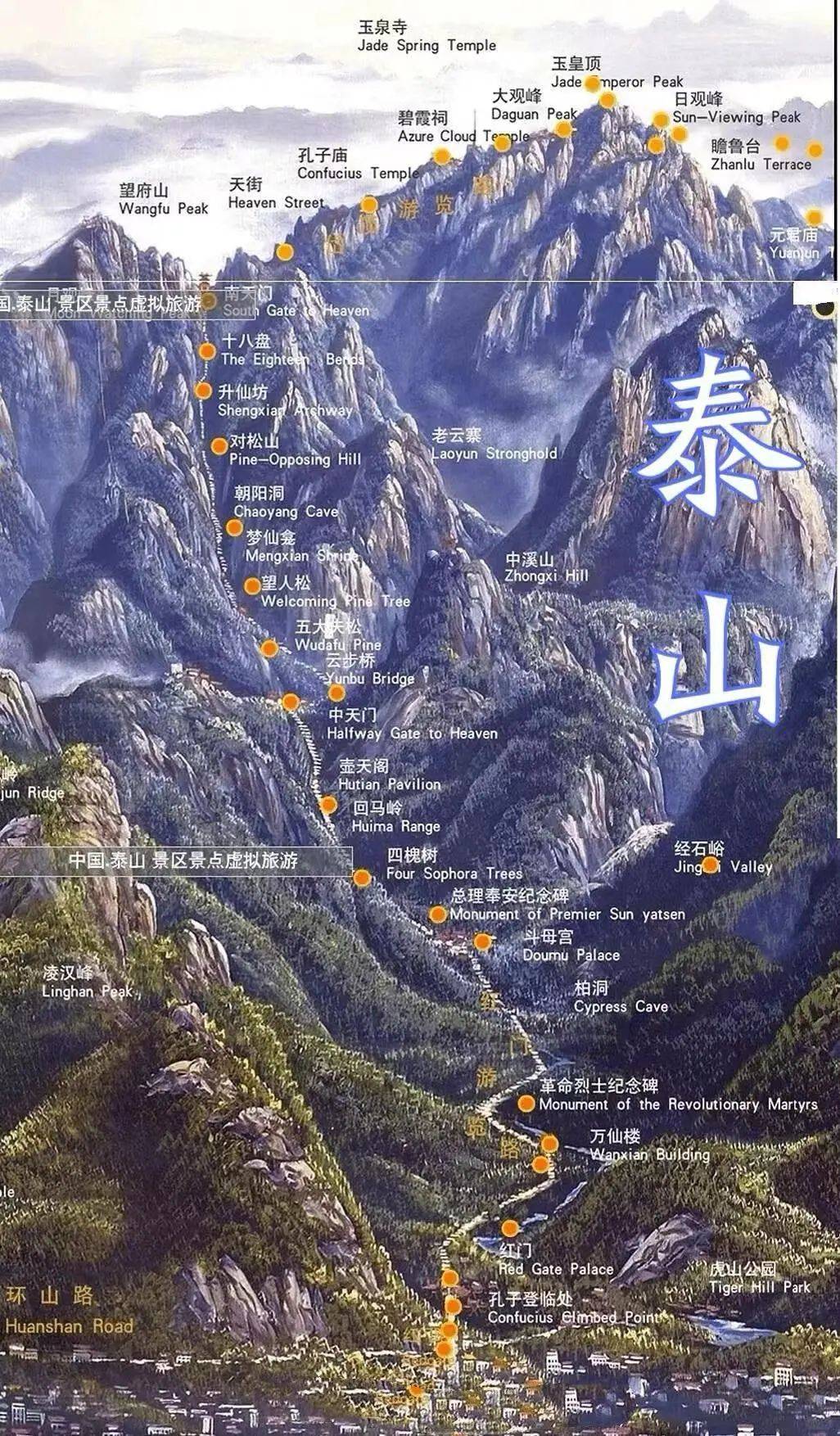 泰山旅游路线_泰山旅游路线怎么去碧霞祠进