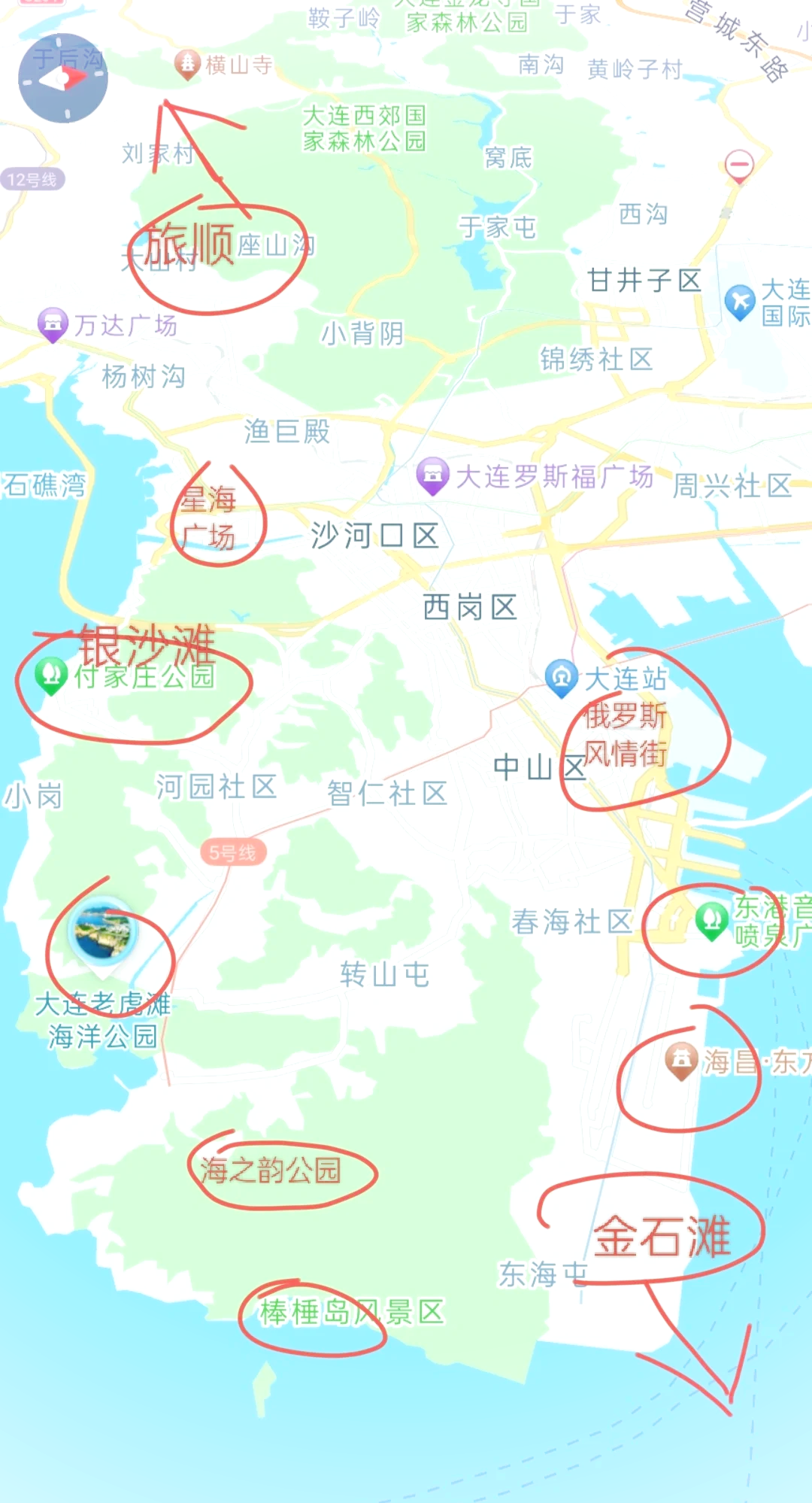 大连旅游地图_大连旅游地图电子版 大连旅游地图_大连旅游地图电子版