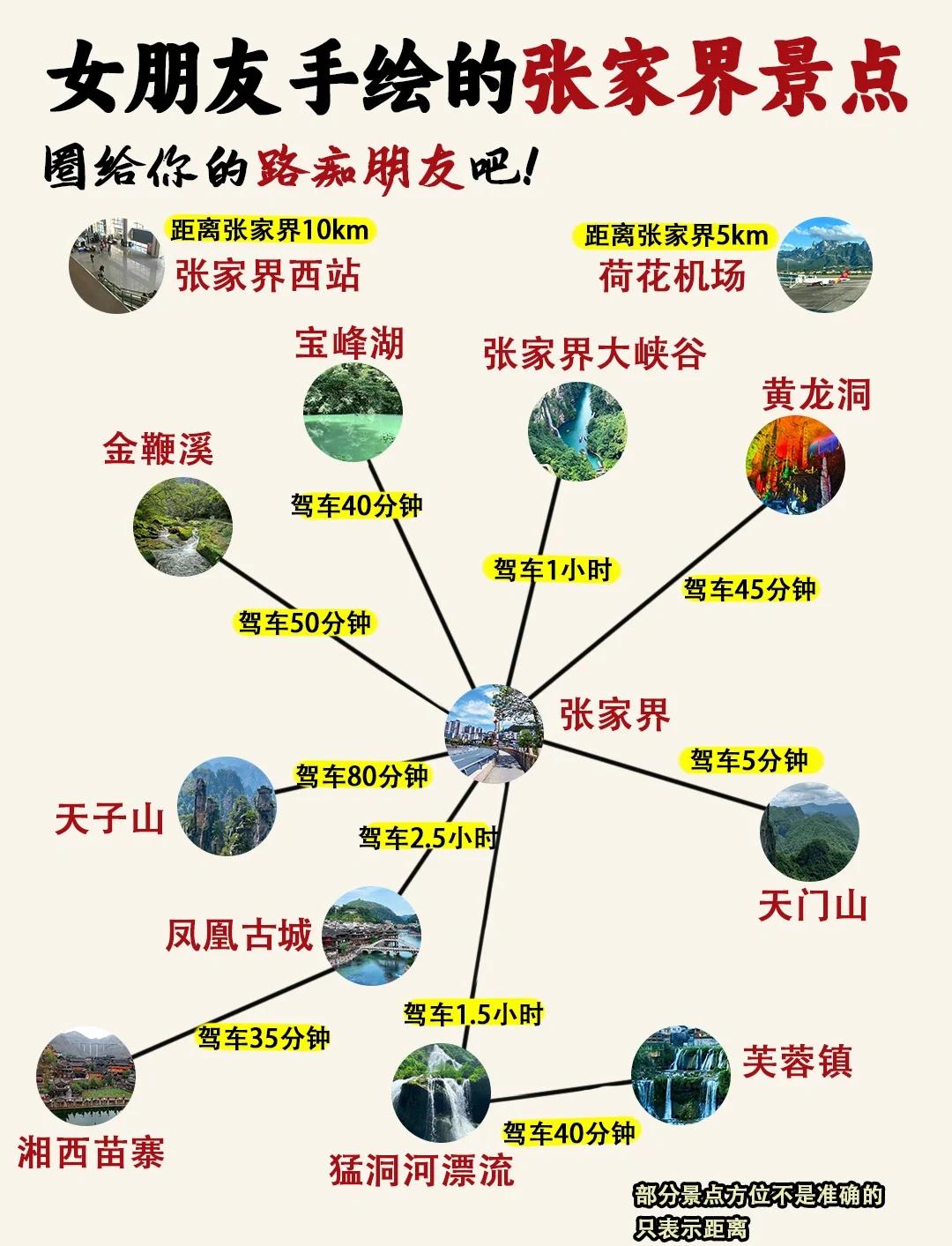 张家界旅游景区地图_张家界景区地图路线图