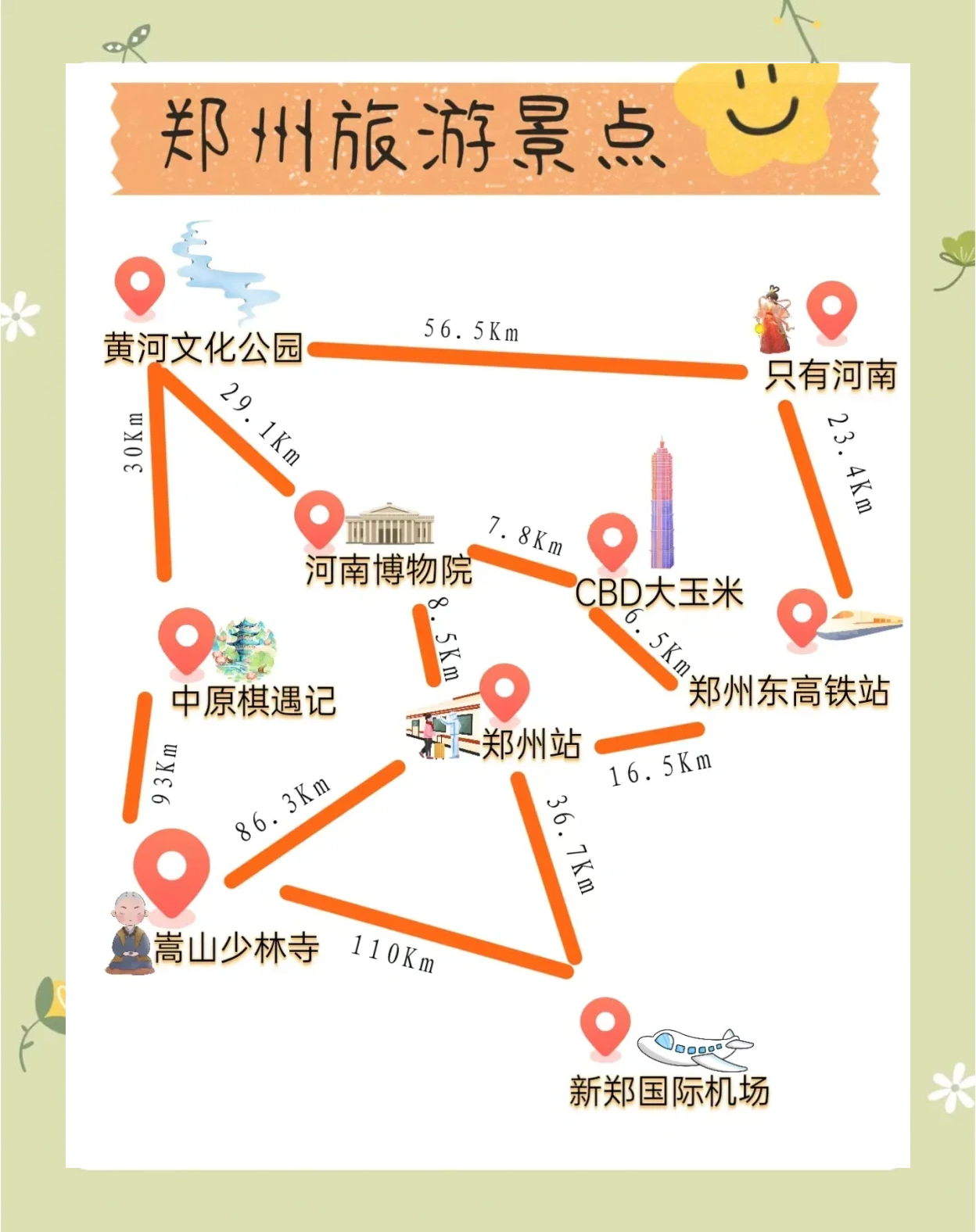 河南旅游地图_河南旅游地图景点地图高清版