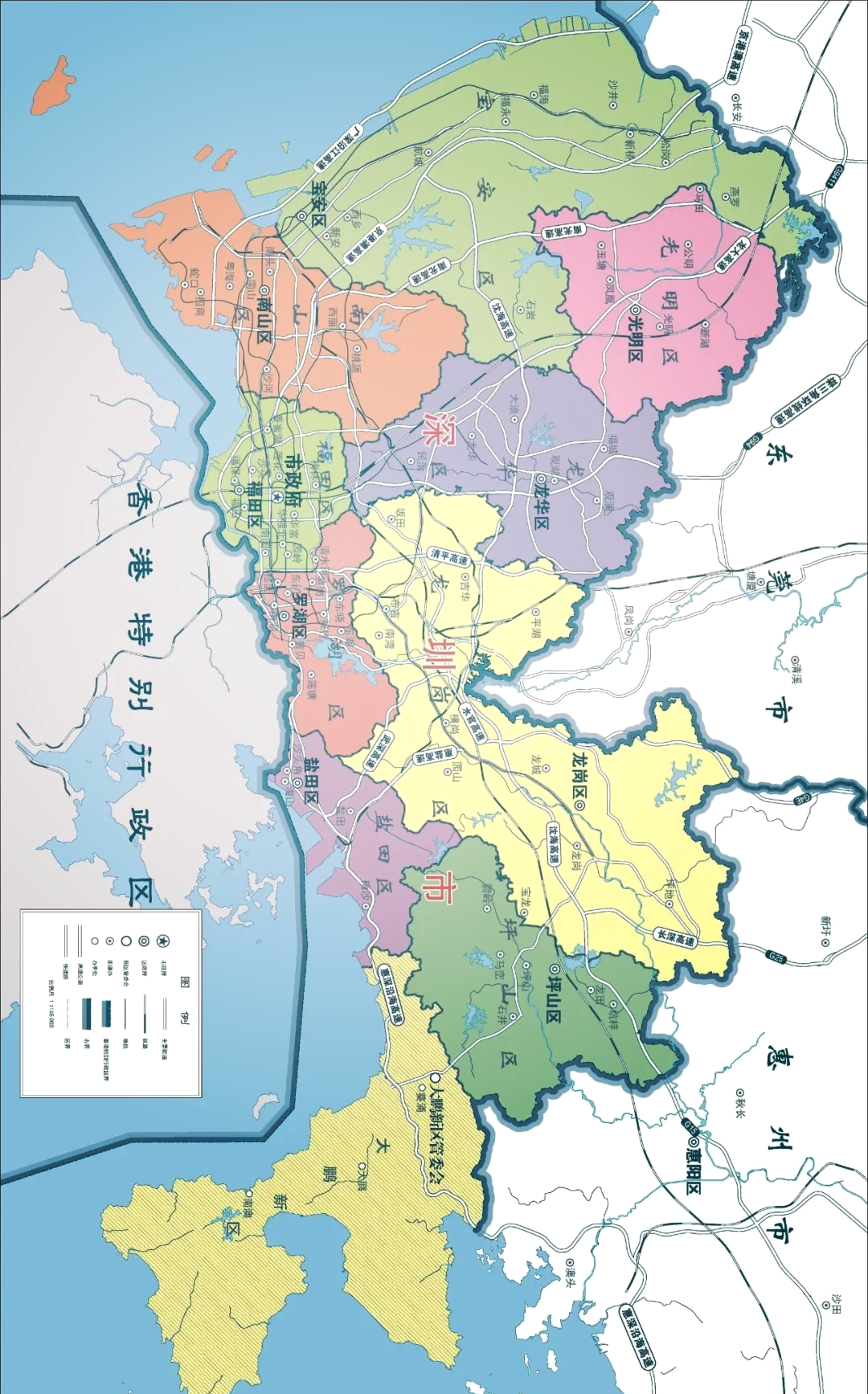 深圳旅游地图_深圳旅游地图景点分布